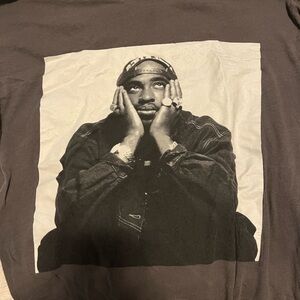 Black Graphic T-Shirt with Iconic Print